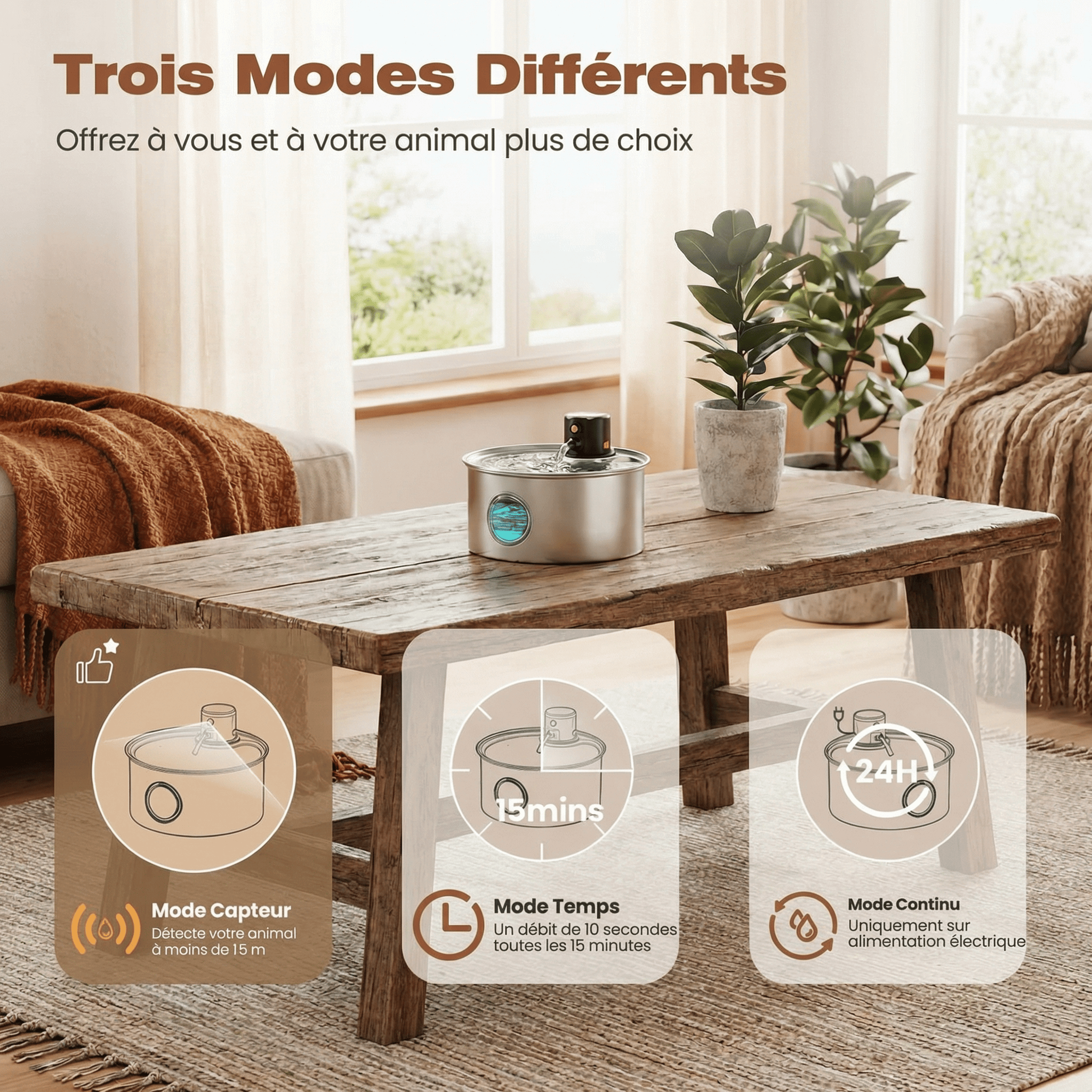 Fontaine en INOX 304