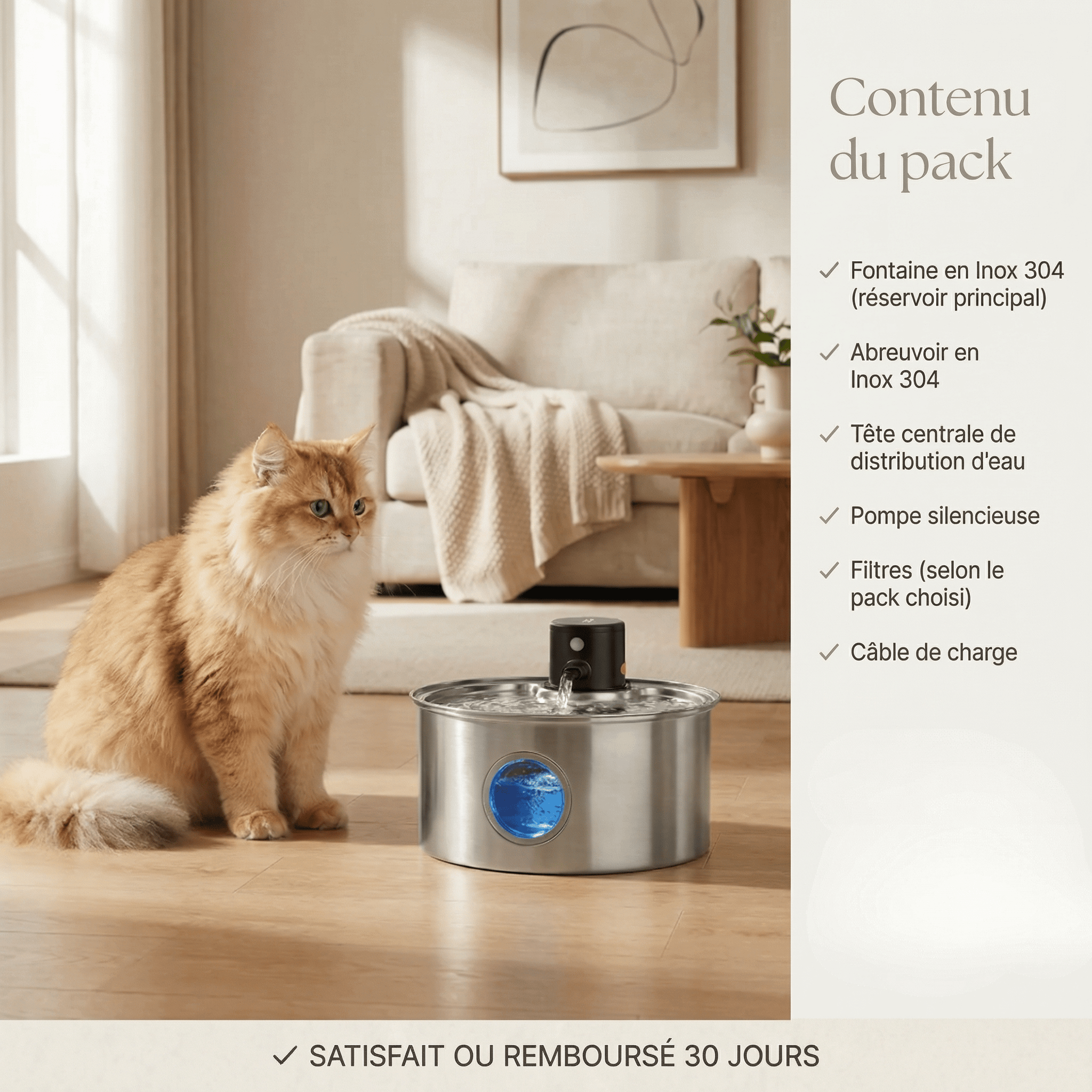 Fontaine en INOX 304